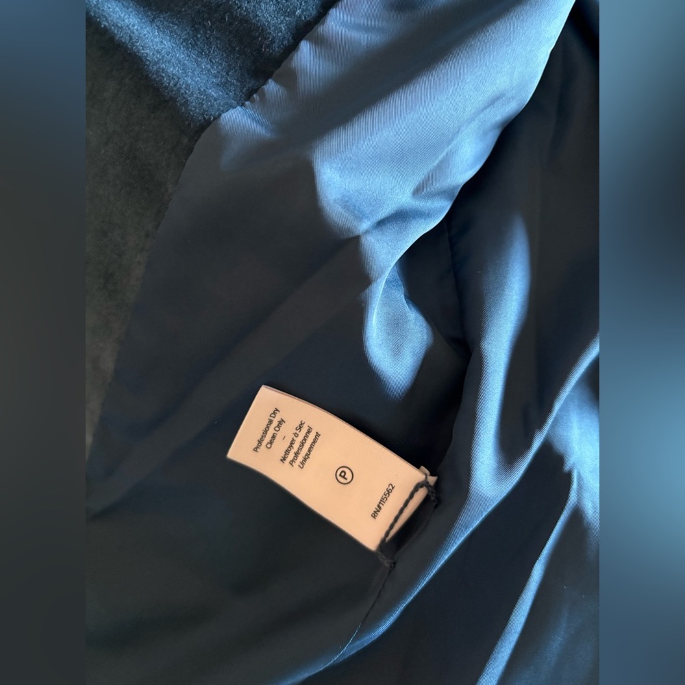 Cinq à Sept Deep Peacock Blue Velvet Blazer NWT $495 Women’s Sz 00 - Picture 15 of 16
